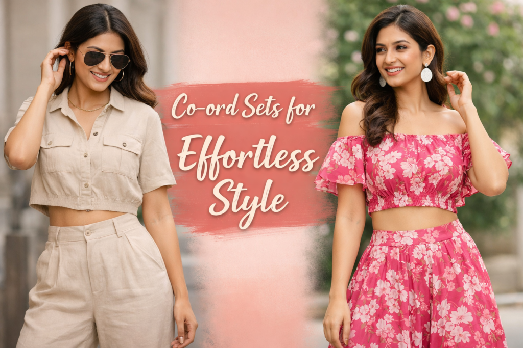 Co-ord sets for effortless style featuring comfortable and stylish daily wear outfit ideas for women